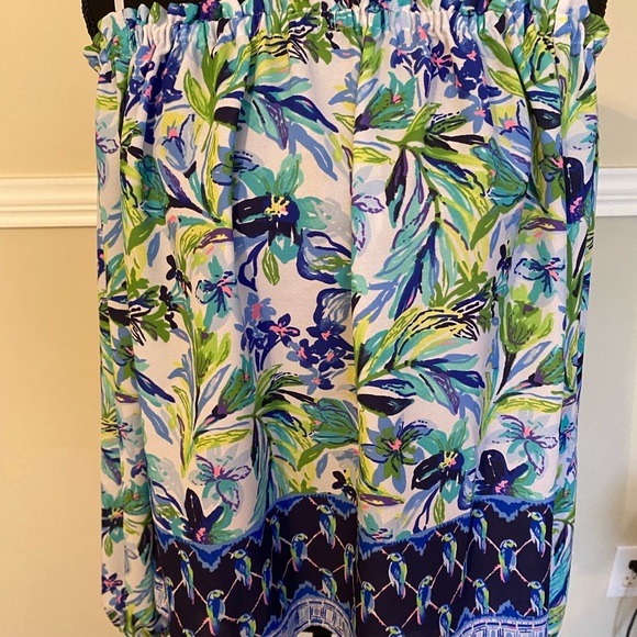 Lilly Pulitzer Lou Lou Floral Flutter Top - Size Large - Picture 3 of 9